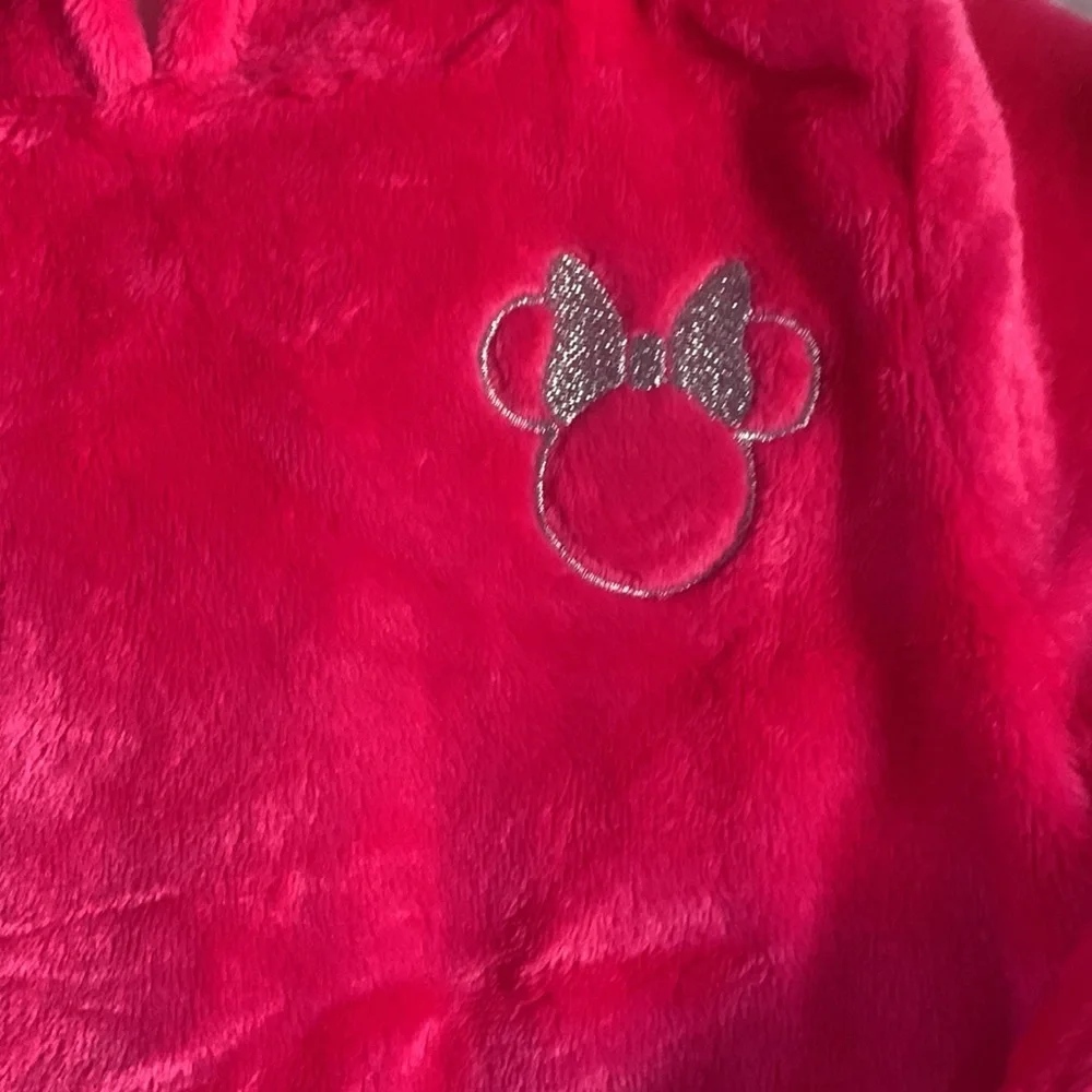NWT Disney's Minnie Mouse Toddler Girl Plush Tunic Hoodie-Jumping Beans - Picture 4 of 12